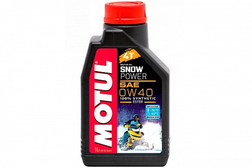 Масло моторное 4-х тактное для снегоходов Motul Snowpower 4T 0W40 1л