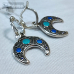 Серьги "Лунница Мирожская" горячая эмаль