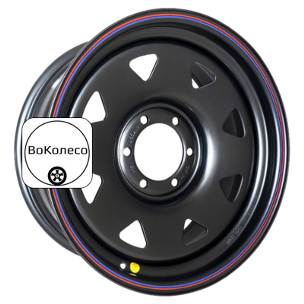 8x17/6x139,7 ET0 D110 Тойота Ниссан (треуг. мелкий) Черный Off-Road Wheels