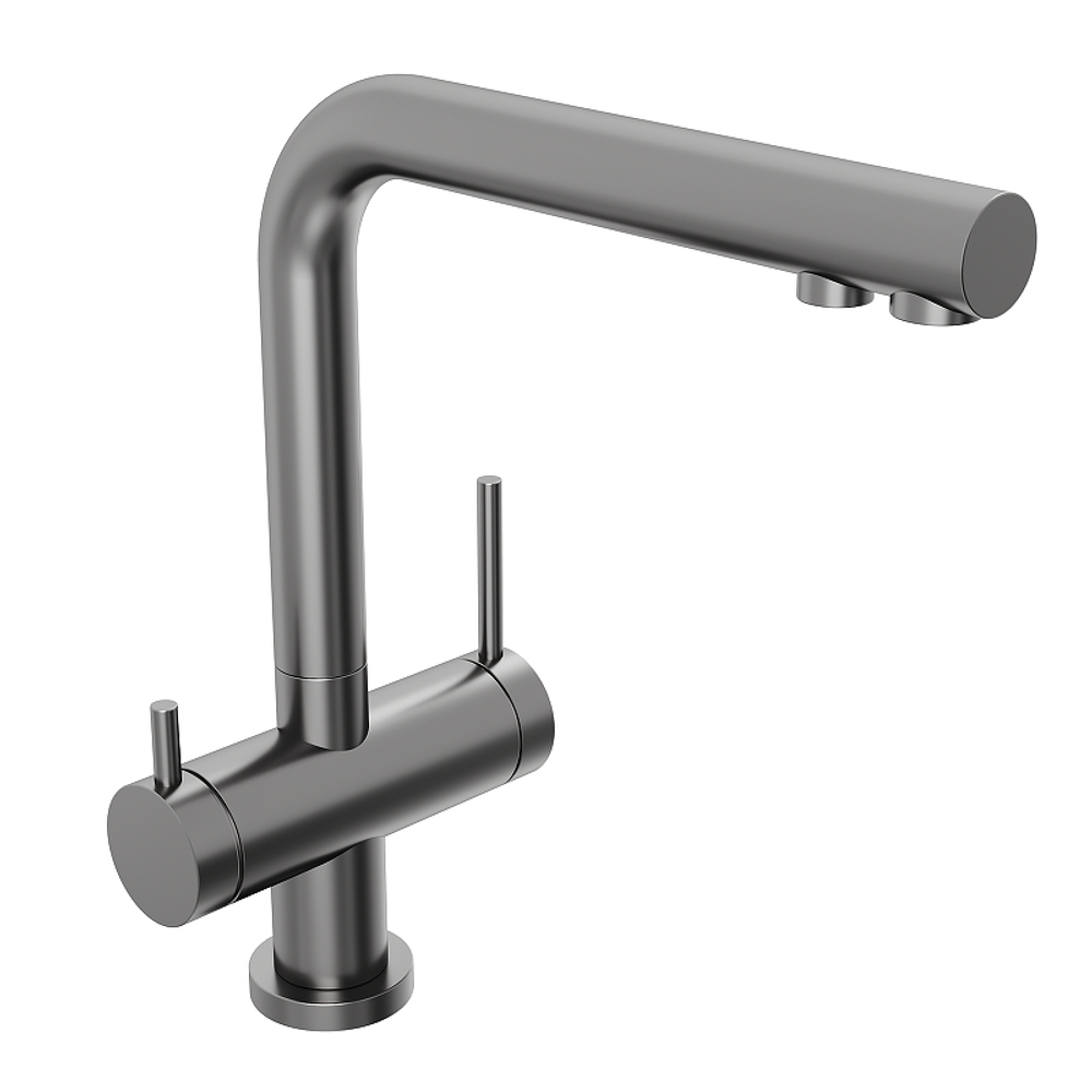 Смеситель для кухни Abelsberg Pura UVF70929GM цвет Космическая сталь