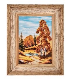 AMB-01/65 Картина «Красота природы» (с янтарной крошкой) пласт.рамка 33х42см