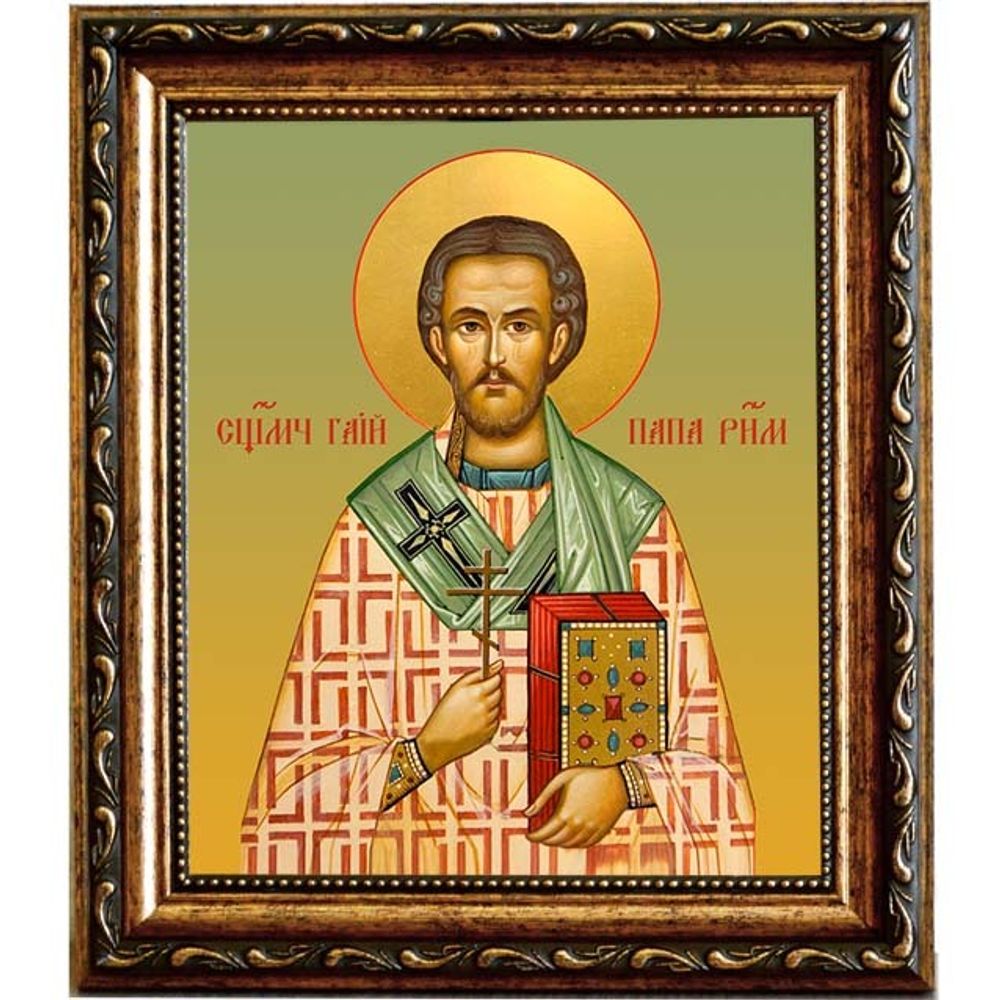 Гаий Римский папа Римский священномученик. Икона на холсте.
