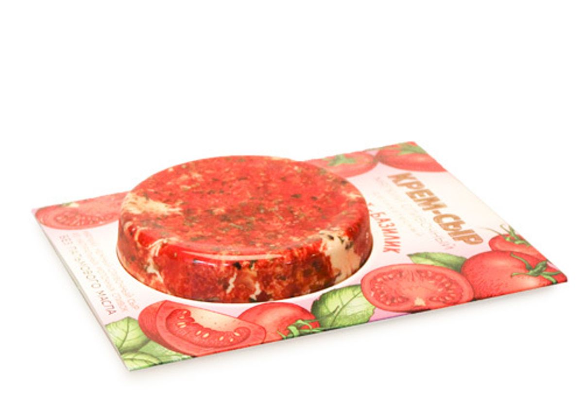 Сыр мягкий сливочный томат и базилик Amyga, 120г