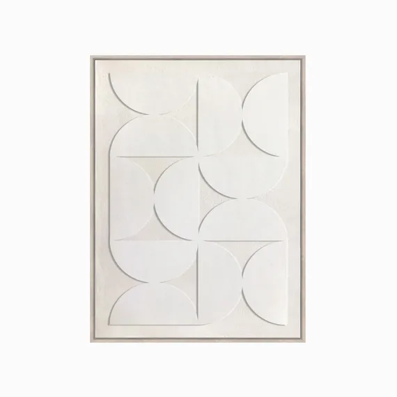 Постер Volumetric 100х75 см, 3D-фактура, бежевый