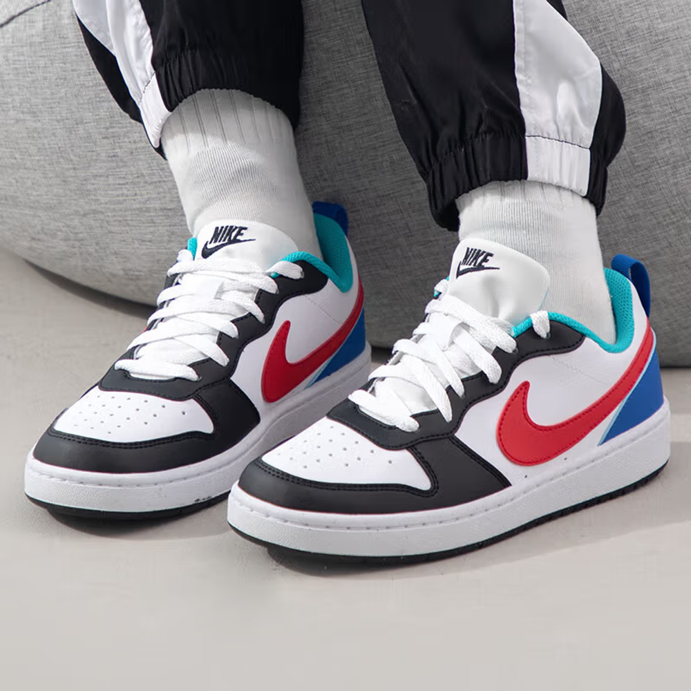 Женские кроссовки Nike Court Borough Low Recraft 'White Red Black Blue' HF0742-161