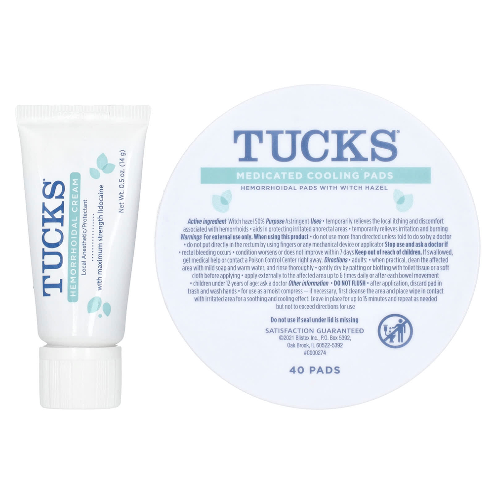 Tucks, Набор для облегчения ухода за кожей, 1 шт.