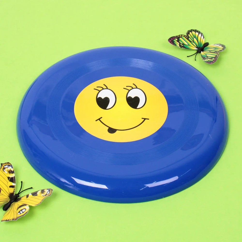 Летающая тарелка «Смайлик» 23 см, микс
