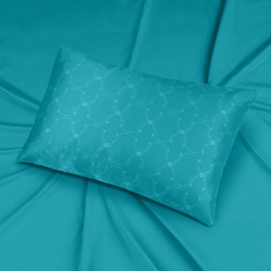 Наволочка 50x70 Mollen Узор светло-бирюзовая шелковая
