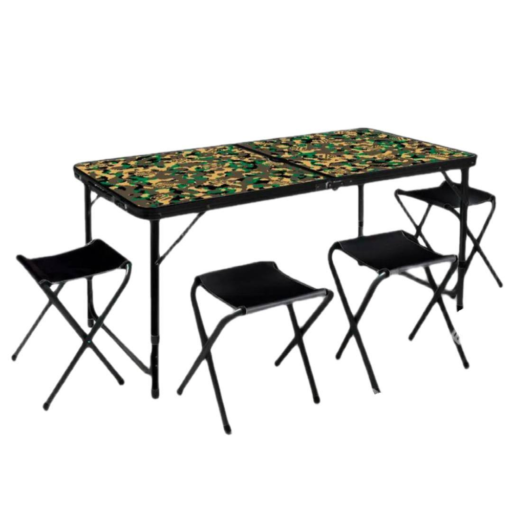 Стол туристический складной +4 стула камуфляж