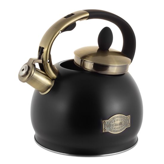 Чайник 2,7 л. из нержавеющей стали со свистком Kamille KM 0852