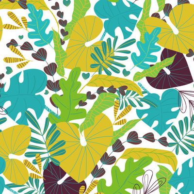 тропические листья