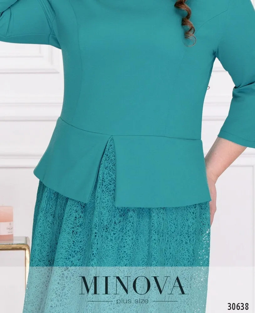 Платье 344-бирюзовый Minova