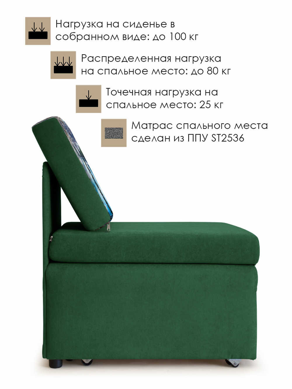 Кресло-кровать "Миник", купон Пейзаж