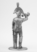 Оловянный солдатик Трубач Орденского кирасирского полка, 1802-1803 гг