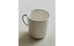 Zara Home чашка из каменной керамики, цвет белый, 9 см