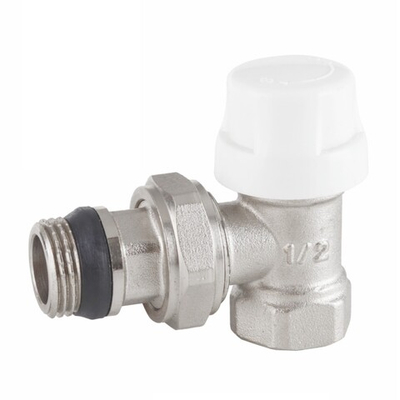 Угловой термостатический клапан для радиатора с самоуплотняющимся кольцом 1/2" UHT