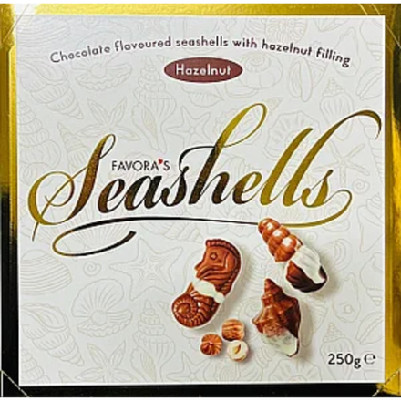 Конфеты шоколадные Favora*s Seashells с фундуком 250 гр