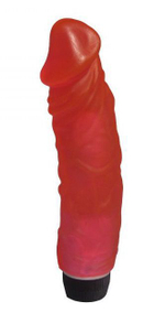 Вибратор-реалистик LOVETOY – рельефный, 19,5 см, розовый