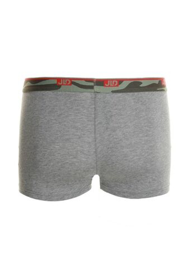 Мужские трусы-боксеры с широкой резинкой в милитари стиле (Размер: XL) (Цвет: серый меланж)