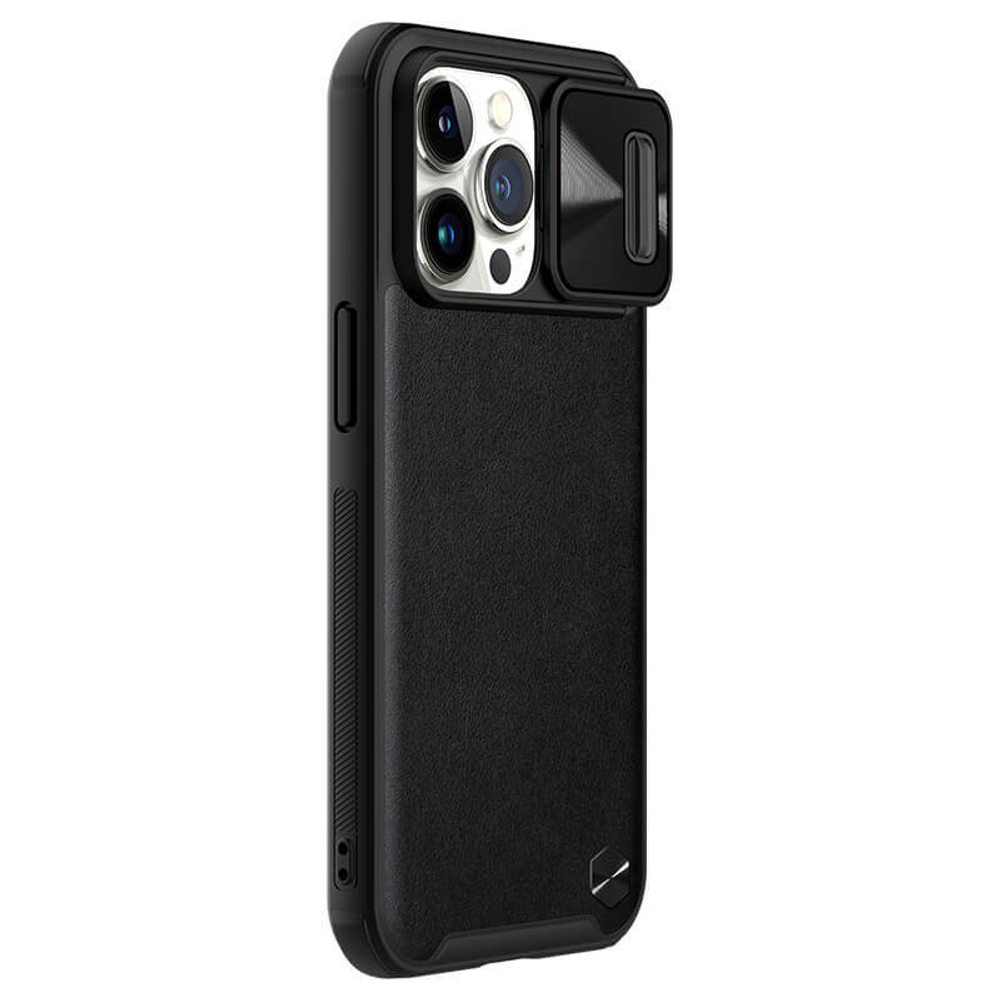 Противоударный чехол Nillkin CAMSHIELD Leather Case с защитой камеры для iPhone 13 Pro