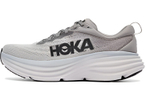 HOKA ONE ONE Bondi 8 4E comfortable all-match fabric shock absorption, non-slip wear-resistant low-cut casual running shoes men's gray and black