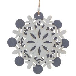 GAEM Украшение новогоднее "Снежинка", L15 W0,3 H16 см, 3в.