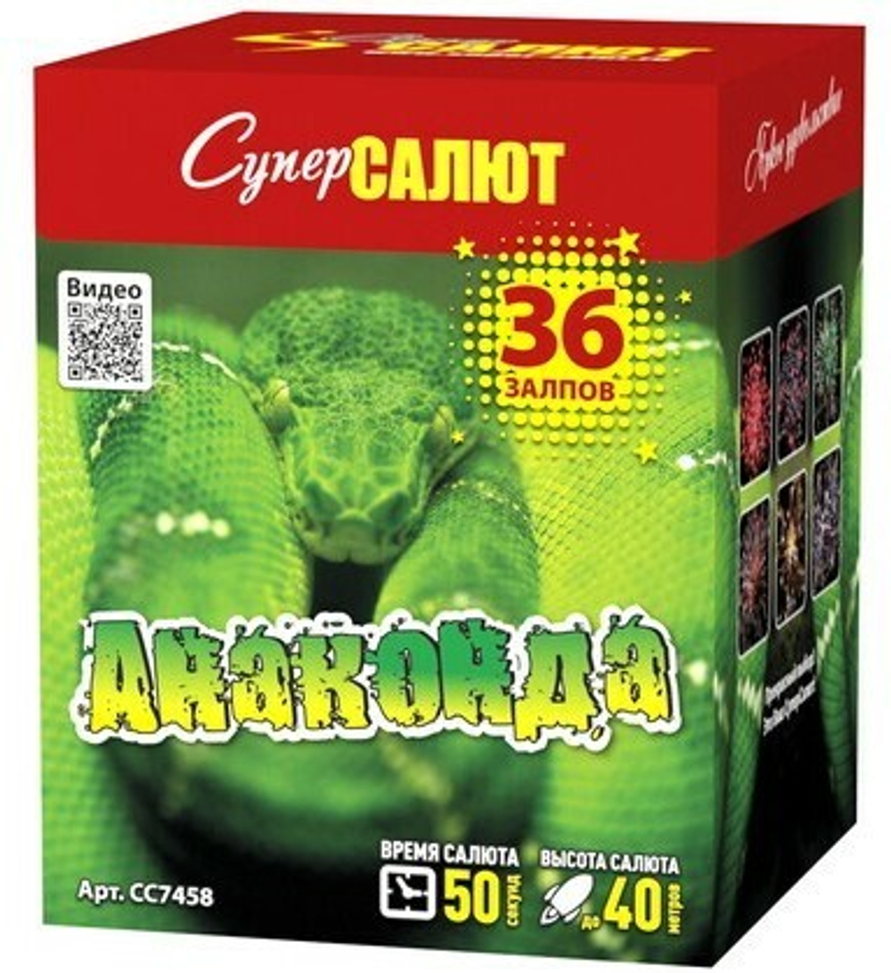 Салют «Анаконда» (1,0»х36) 1/8/1