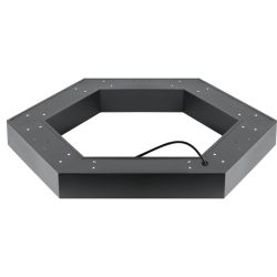 Светильник LED ЭРА Geometria SPO-123-B-40K-045 Hexagon 45Вт 4000K 2900Лм IP40 600*80 черный подвесной драйвер внутри | Декоративные светильники Geometria