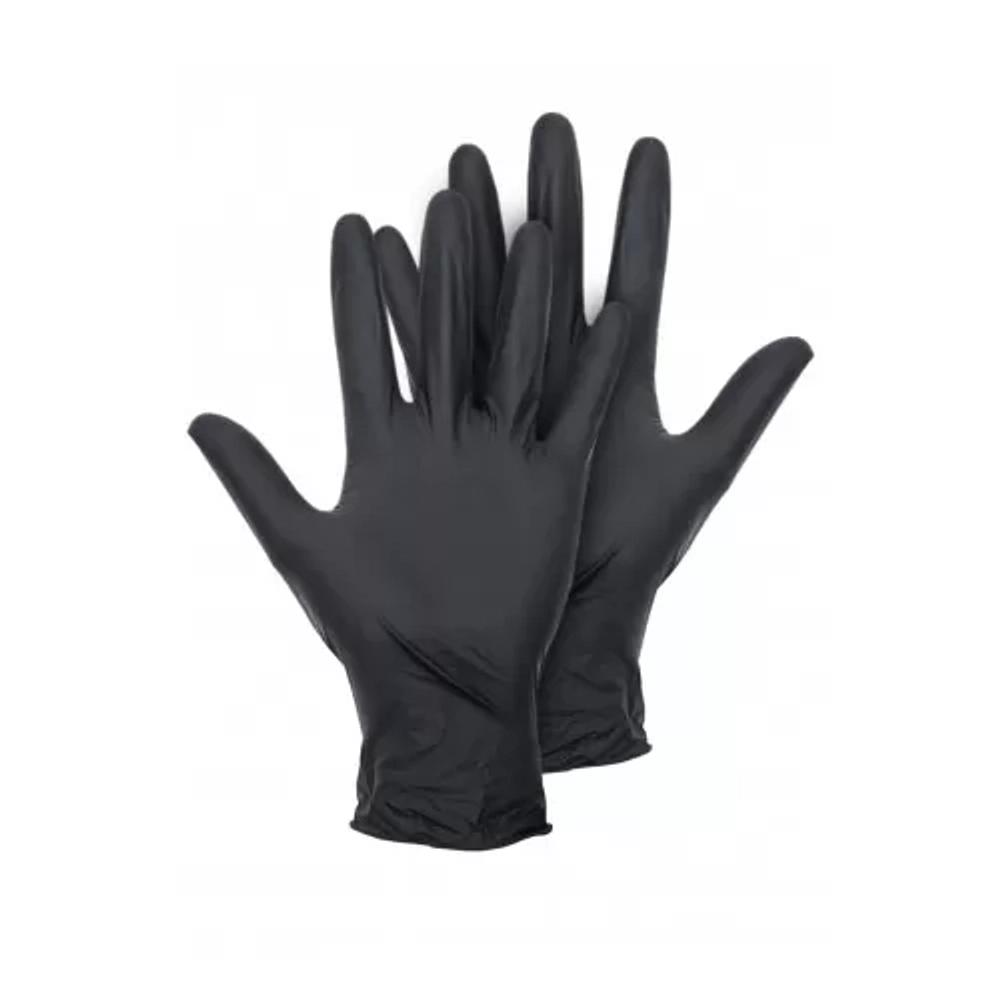 Перчатки нитриловые смотровые нестерильные SitekMed размер S черный 50 пар