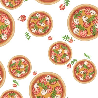 pizza arugula fast food