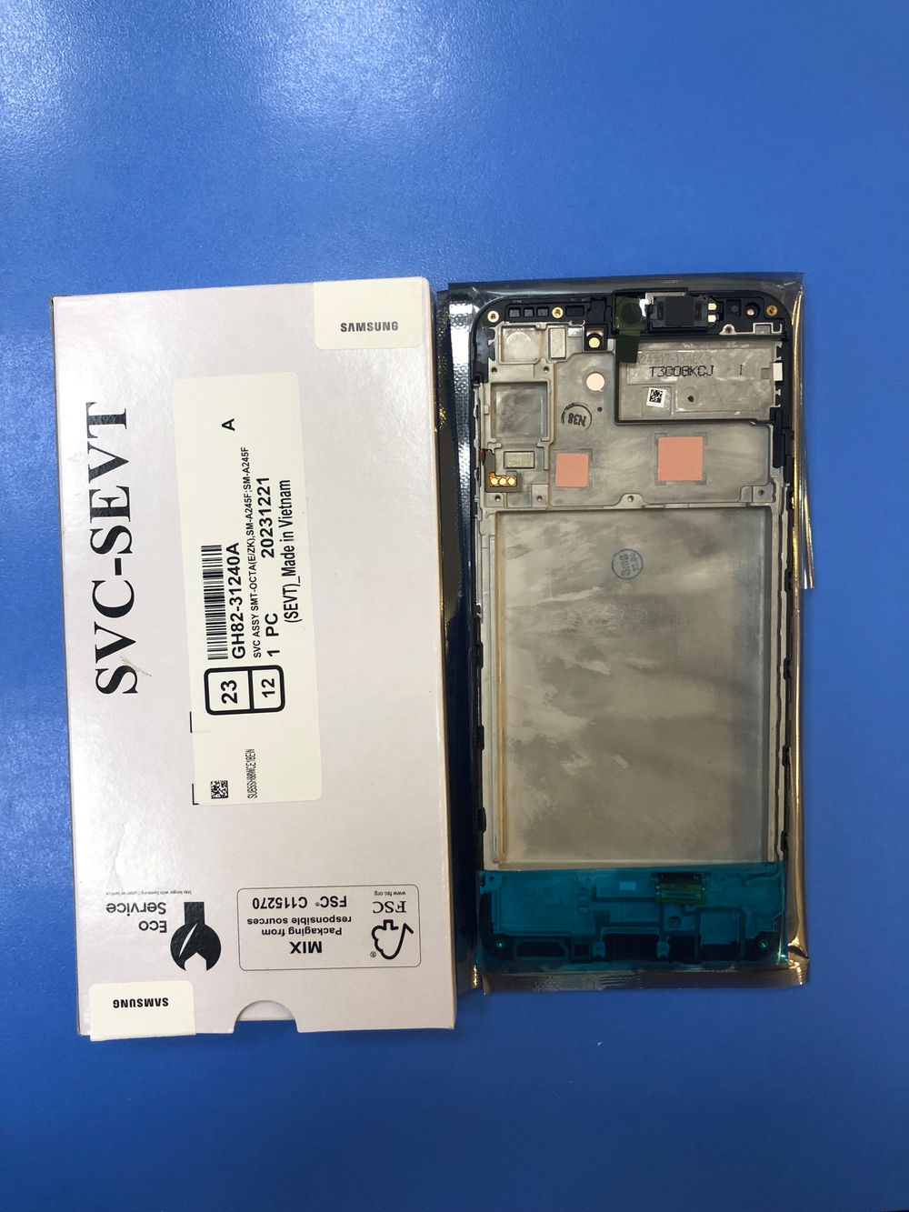 Samsung (Самсунг) A245F  Galaxy A24  Дисплей в сборе с тачскрином и рамкой Оригинал Сервисный