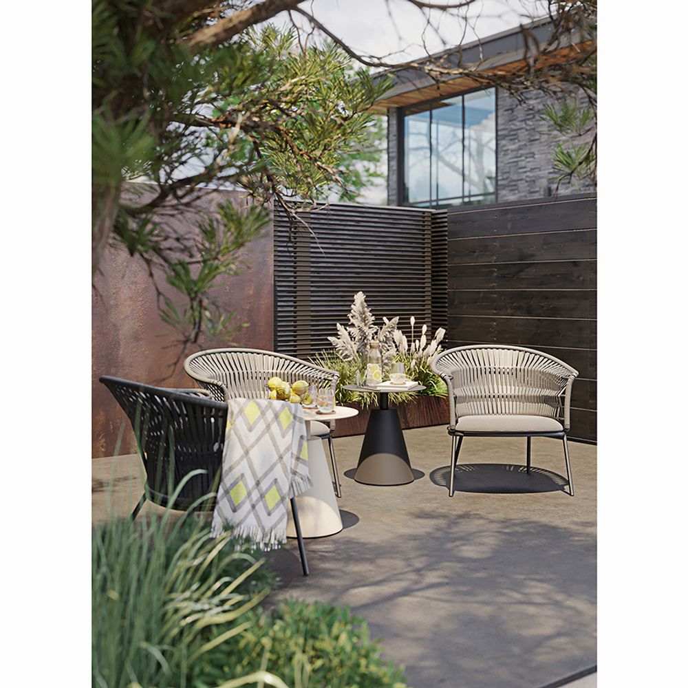 Столик кофейный Marius, Ø50 см, черный