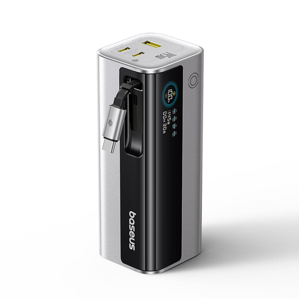 Внешний аккумулятор Baseus EnerGeek GR11 2C+U + Retractable C Cable 20000mAh 145W
