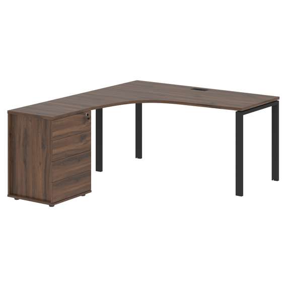 Стол эргономичный с тумбой EUCET 1518(L)  1560х1880х750 EDIS