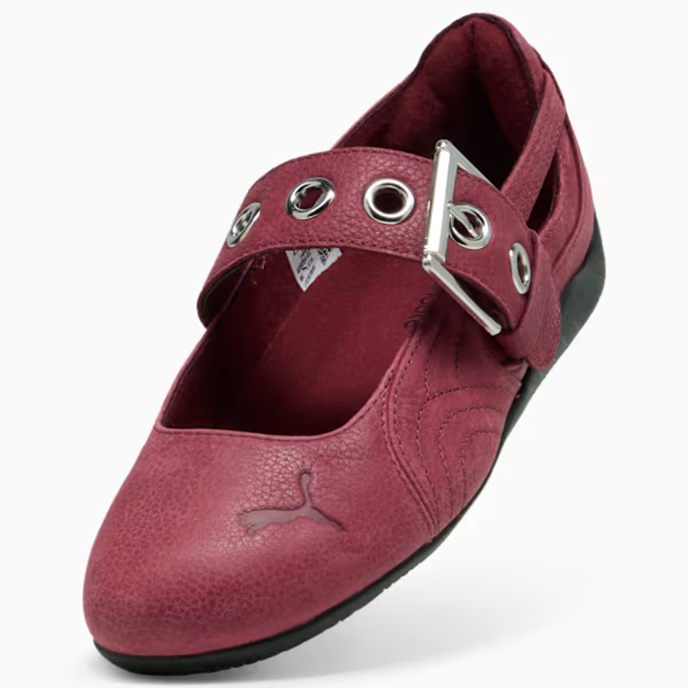 PUMA Женские кроссовки-балетки Speedcat, гранатовый