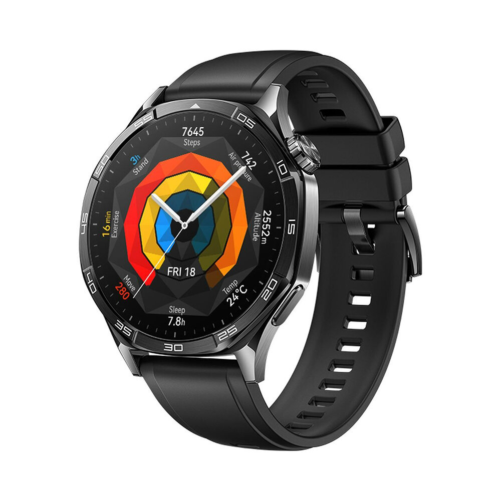Умные часы HUAWEI Watch GT 5, (VLI-B19), Черный фторэластомер, (55020DGL)