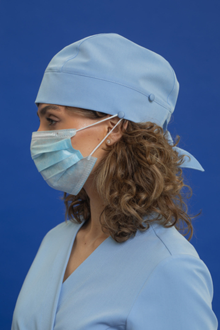 Шапочка с фиксаторами женская