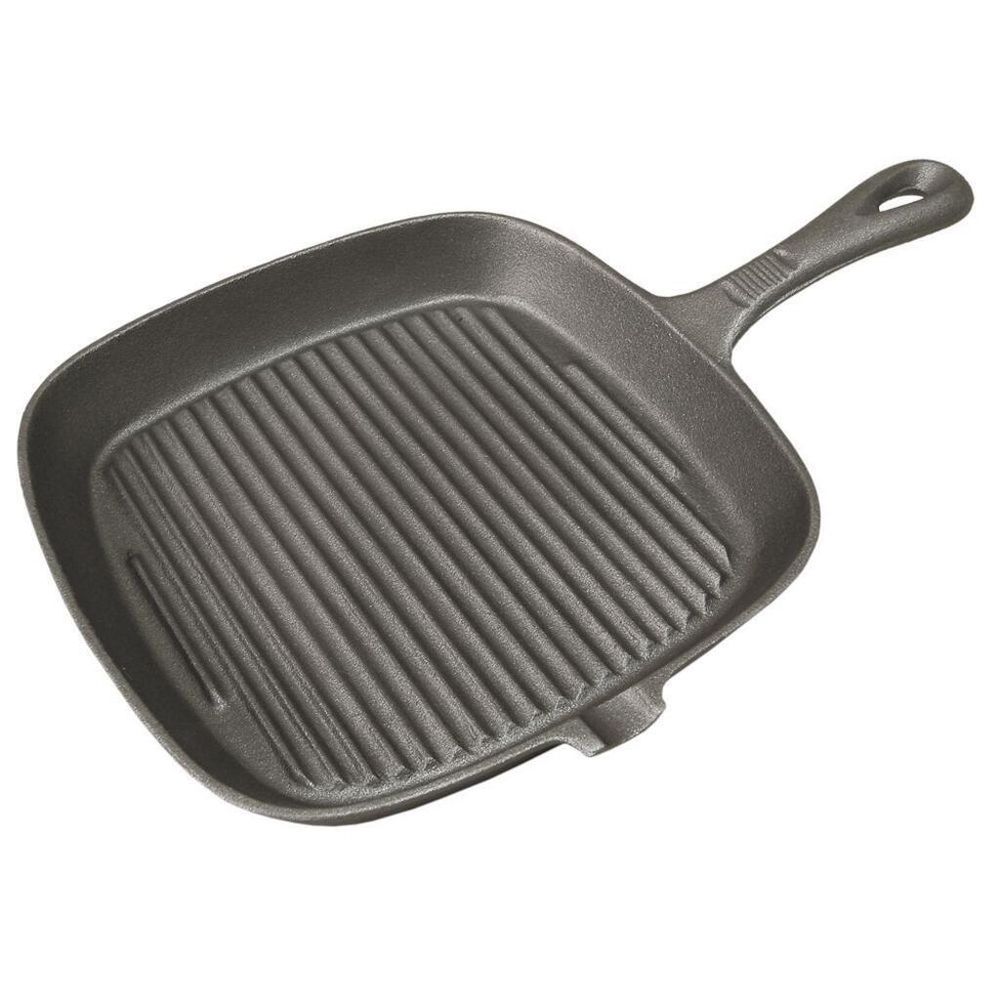 Сковорода-гриль 24*24 см, чугун черная ИНДУКЦИЯ P.L. Proff Cuisine