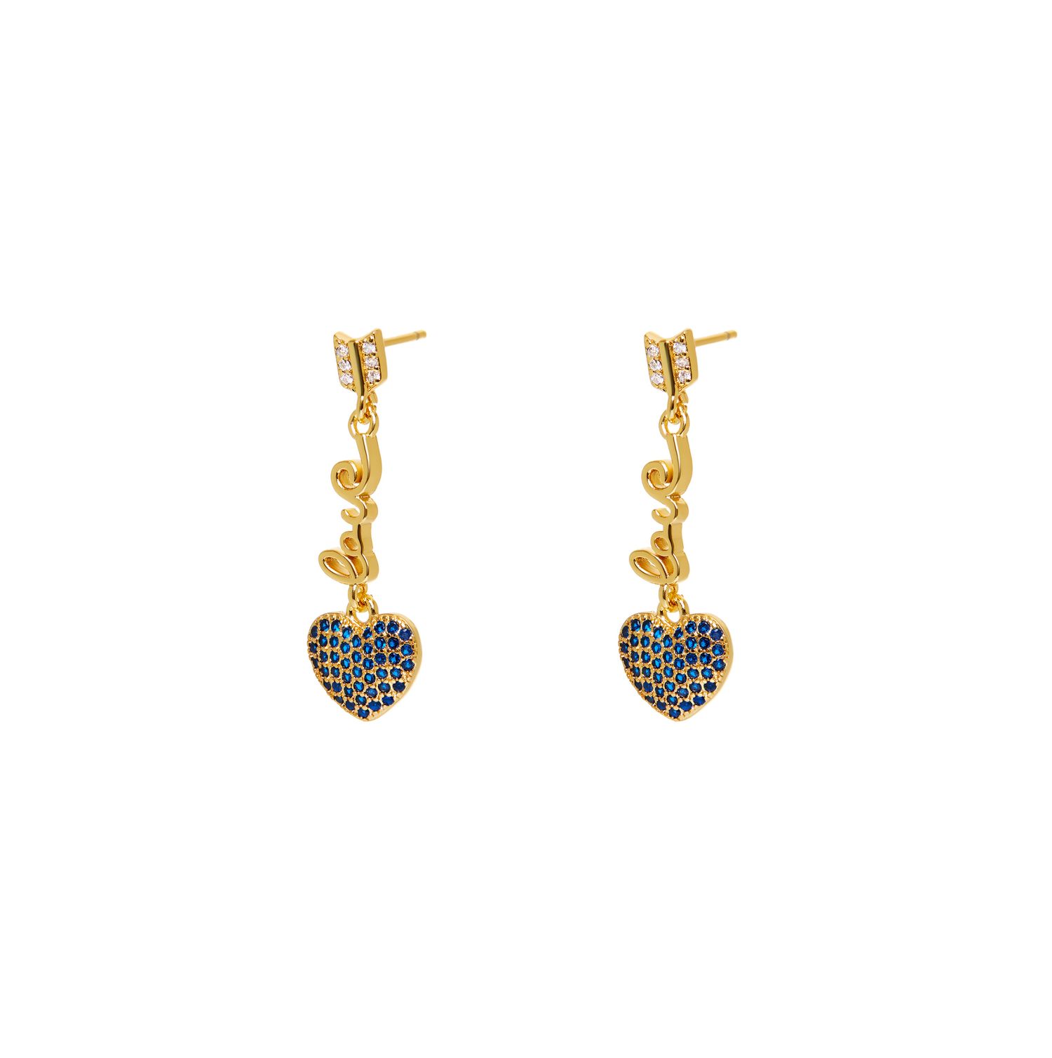 Серьги Lovable Heart Earrings – Blue