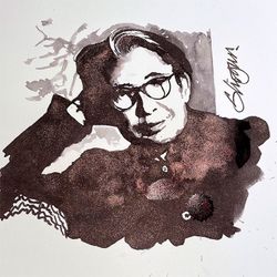 Чернила во флаконе Herbin Prestige 50 мл Shogun черные с блестками (13209JT) 3