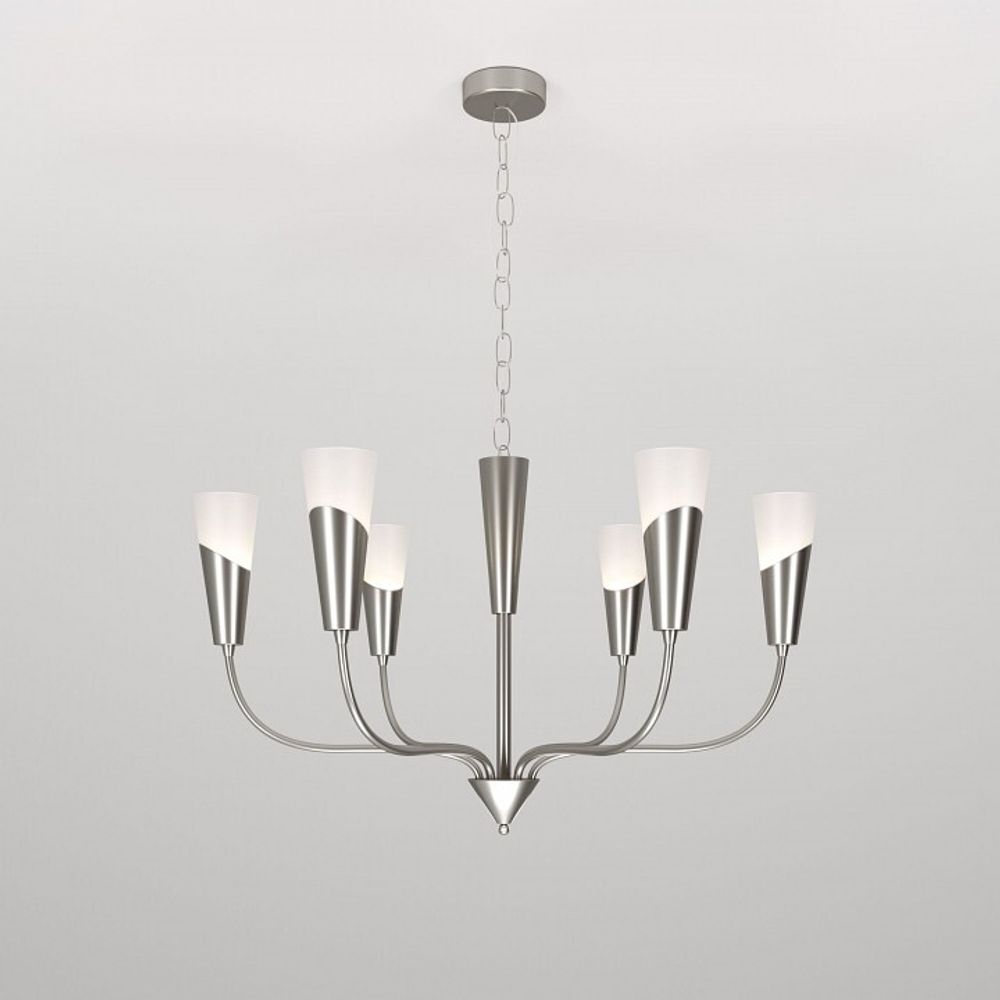 Подвесная люстра Eurosvet Rhyton 60167/6 никель