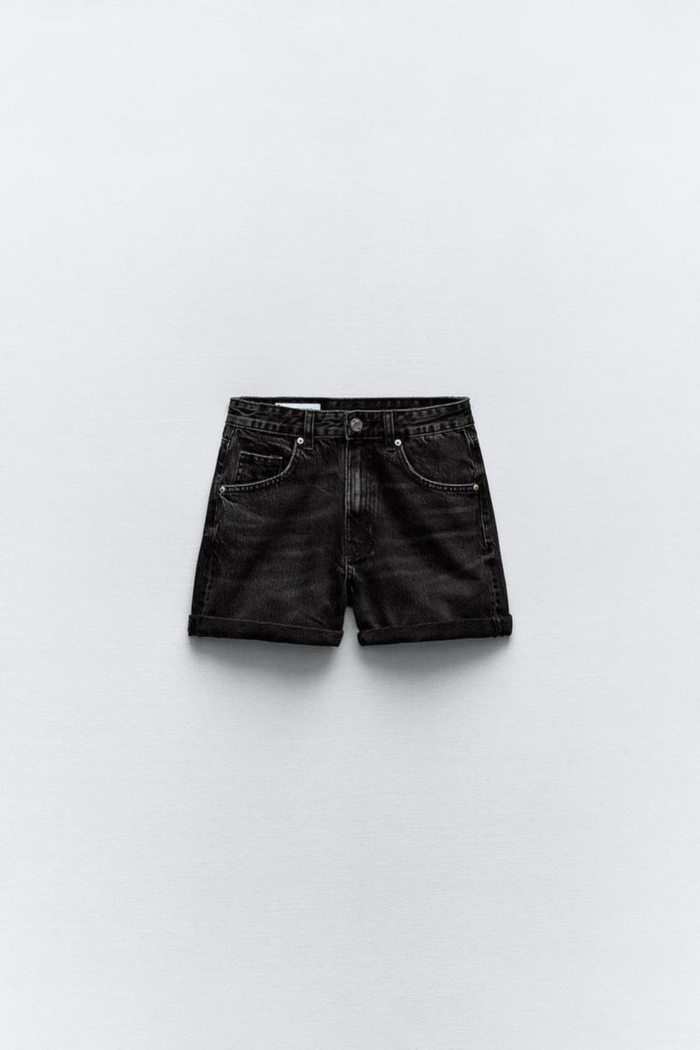 Zara mom fit high rise shorts 2025