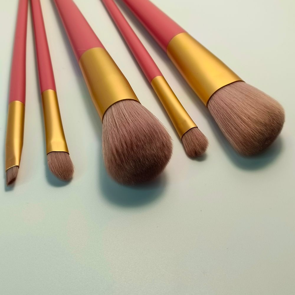 Набор Кистей 15-17 см. для Макияжа №1 ПРЕМИУМ - пять предметов