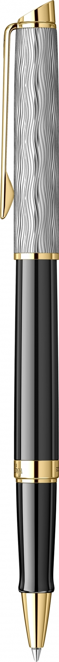 Ручка-роллер Waterman Reflections of Paris Hemisphere DeLuxe Black GT Fblack в подарочной коробке