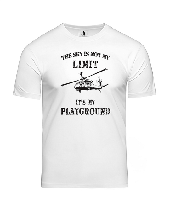 Футболка с вертолетом The sky is not my limit