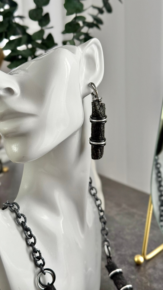 НМG 1334 Графит Серьги арт.1190