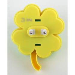 Ночник - светильник светодиодный ЭРА NN-606-LS-GR в розетку с датчиком освещенности зелёный