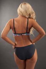 Купальник Amanda с лифом пуш-ап (Размер: 38) (Цвет: синий с зеленым)