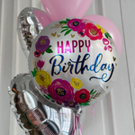 Сет шаров для девушки, девочки, дочки на день рождения «Happy Birthday»