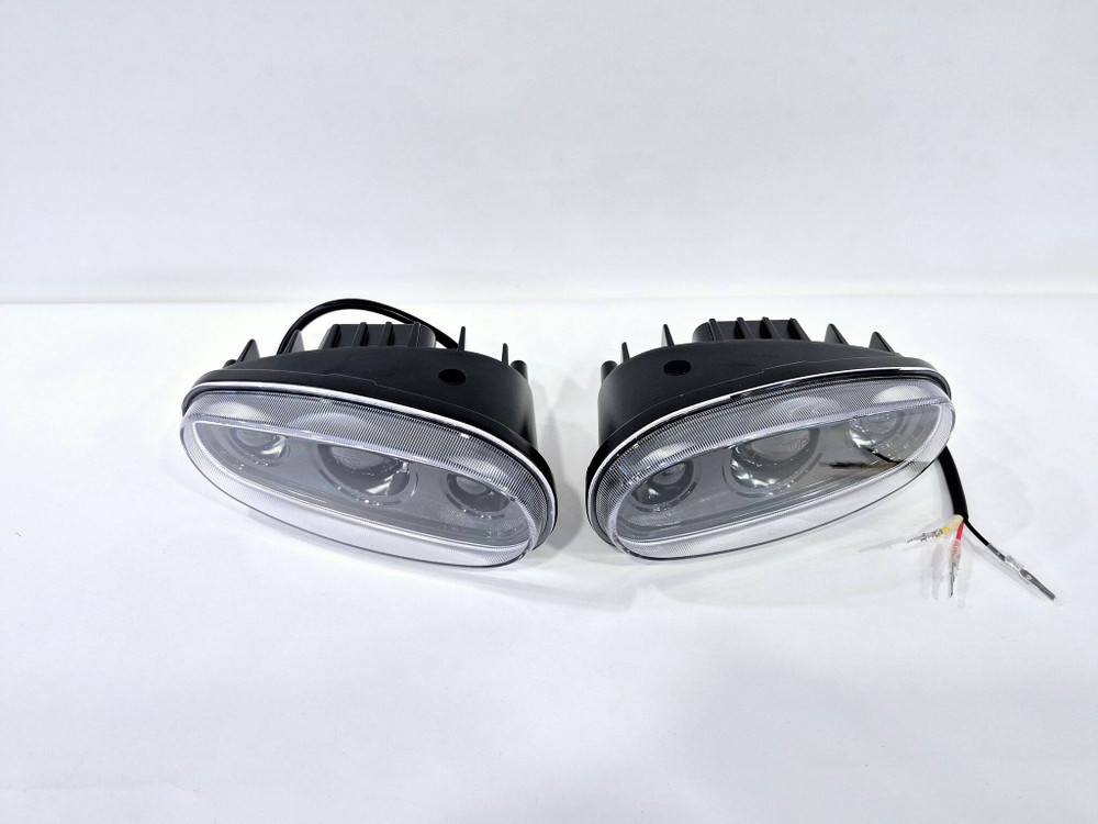 46 BI - Белый / ПТФ (J46, белый) BI-LED (ближний/дальний), (Chevrolet Lanos Daewoo Lanos), светодиодные противотуманные фары (2 шт. / комплект)